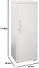 MÖBELPARTNER Hochschrank Aktenschrank Büroschrank Weiß 39,3 x 110,9 x 34,5 cm Bild 3