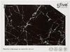 Schneidebrett aus Glas mit Marmor-Muster, schwarz, 30x40 cm Bild 2