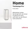 Zafferano, Home Pro Lampe, Wiederaufladbare und Kabellose Tischlampe mit Touch Control, Geeignet für den Innen- und Außenbereich, Dimmer, 3000 K, Höhe 29,4 cm, Farbe Weiß Bild 3