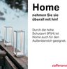 Zafferano, Home Pro Lampe, Wiederaufladbare und Kabellose Tischlampe mit Touch Control, Geeignet für den Innen- und Außenbereich, Dimmer, 3000 K, Höhe 29,4 cm, Farbe Weiß Bild 4