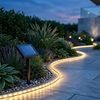 Spetebo LED Stripe Outdoor Solar Lichtstreifen selbstklebend, 120-flammig,Solar LED Stripe selbstklebend warm weiß 200 cm für Außen Bild 4
