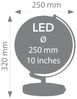 Globus TERRA MILKY WAY mit LED-Beleuchtung Schwarz Bild 5