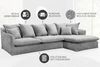 riess-ambiente Ecksofa HEAVEN 255cm grau, Einzelartikel 1 Teile, Couch · L-Form rechts · Wohnzimmer · Bouclé · Federkern · Landhaus Bild 5