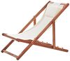 Gartenliege Holz Dunkler Holzfarbton AVELLINO Bild 5