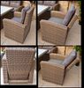 Ragnarök Möbel-Design Gartenlounge-Set Dining Lounge Wieland XL, (Set, 1 Ecklounge, 2x Hocker, 1x Hochlehner Sessel, Alu, Polyrattan), XXL Tisch 170×102 cm, 16 cm Polster, flexibel & ohne Aufbau Bild 5