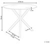 Esstisch 'Savoni' Glas transparent / gold ⌀ 90 cm Bild 3