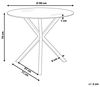 Esstisch 'Savoni' Glas transparent / gold ⌀ 90 cm Bild 3