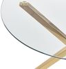 Esstisch 'Savoni' Glas transparent / gold ⌀ 90 cm Bild 4