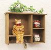 Setzkasten YX-14B221 Wandregal shabby 34cm Sammlervitrine Schlüsselhaken Regal Bild 2
