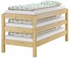 Erst-Holz Stapelbett Massivholzbett Kiefer Natur 80x200 cm Einzelbett stapelbar Gästebett 60. 48-08oR Bild 3