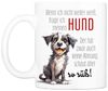 Cadouri Tasse MEIN HUND SCHAUT SO SÜSS Kaffeetasse mit Spruch - für Hundefreunde, Keramik, mit Hundespruch, beidseitig bedruckt, handgefertigt, Geschenk, 330 ml Bild 2