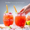 KONZEPT Gläser-Set Geriffelte Glas 500 ml, Trinkgläser, Wassergläser spülmaschinenfest, 4-tlg, Gläser mit ihrer abgerundeten Form Bild 2