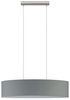 Eglo 31582 Pendellampe PASTERI nickel-matt, Textil grau E27 max. 2X60W L:75cm B:22cm H:110cm Bild 2