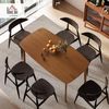HOMCOM Esstisch 150 x 80 cm Küchentisch für 6 Personen (Holztisch, 1-St, Esszimmertisch), für Küche, Esszimmer und Wohnzimmer Hellbraun Bild 2