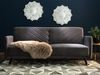 Schlafsofa 3-Sitzer Samtstoff grau SENJA Bild 2