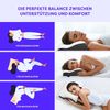 Wolkenfeld Nackenkissen für Seiten, Rücken & Bauchschläfer - Orthopädisches Kissen, Kopfkissen Nackenschmerzen Reduzierung, Memory Foam Nackenkopfkissen, Ergonomisches Kopfkissen - Seitenschläferkissen Bild 4