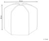 Pouf WISHEK Beige 45 cm 45 cm Bild 3