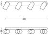 Philips myLiving LED Spot PONGEE 4-flammiger schwenkbarer Decken Strahler in Weiß Bild 2