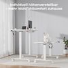 JUMMICO Schreibtischgestell höhenverstellbar mit 3-Stufen-Teleskop, Memory-Steuerung, Sitzen-Erinnerung & Timer, Weiß Bild 3