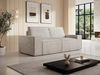 Vente-unique - AMELIA Sofa SamtStoff Beige - B 95 cm x H 85 cm x L 210 cm Bild 2