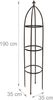Relaxdays Rankhilfe Obelisk Metall braun 190 cm Bild 5