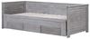 Tagesbett ausziehbar Holz grau Lattenrost 90x200 cm CAHORS Bild 5
