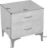 riess-ambiente Nachttisch BOUTIQUE 50cm dunkelgrau / schwarz (Einzelartikel, 1-St), Schlafzimmer · Samt · Metall · Schrank · Kommode · Schublade · Modern Bild 3