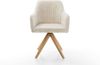 Esszimmerstuhl Greg-Flex Cord Beige Holzgestell kantig Natur Taschenfederkern Bild 5