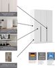 Rauch Möbel Alabama, Kleiderschrank, Garderobenschrank, 2-türig, Zubehör Basic, 1 Kleiderstange, 2 Einlegeböden, Farbe Weiß, Griff Grau metallic, 91 x 229 x 54 cm Bild 4