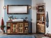 massivum Eckhochschrank Sumana 65x185x30 cm braun Massivholz Altholz Boho rustikal Badmöbel Hochschrank Buddha Design Bild 2