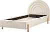 Kinderbett Stoff ANET 90 x 200 cm Beige Bild 5