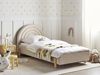 Kinderbett Stoff ANET 90 x 200 cm Beige Bild 2