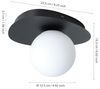 Eglo Wandleuchte Castrovido schwarz 24 x 24 cm warmweiß Bild 5