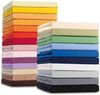 Schlafgut - Jersey-Elasthan Spannbetttuch für Matratzen / Wasserbetten bis 220cm und 25 cm Höhe, Größe: 140/160 x 190/200/210/220 cm, Farbe: 011 - Weiss Bild 3