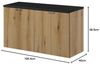 Waschtischunterschrank Skelbolu 100x60x40cm Eicheoptik/Schwarz [en. casa] Bild 2