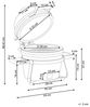 Mini-Holzkohlegrill KAMADO Keramik Schwarz Bild 3