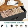 YITAHOME Kommode,Kommode mit 8 Schubladen,Schrank mit Haken und Seitentaschen,Stoffschubladen mit Griffen,Metallgestell,Dauerhaft,Schwarz Bild 5