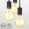 Pendelleuchte Vintage Retro Hängeleuchte Fassung Wohnzimmer Edison E27 schwarz Bild 3