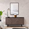 Lomadox Sideboard PRETORIA-132, Sideboard, Anrichte, 150cm breit, graphit mit braun in Holzoptik Bild 2