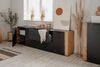Finori Cento 57A Lowboard, anthrazit / Dekor Artisan Oak | Maße: B x H x T ca. 198 x 61 x 34,5 cm Bild 2
