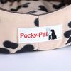 Home4Living Hundekorb Katzenbett Hundebett Plüsch 54x46cm Beige-Braun Kuschelbett, herausnehmbares Kissen Bild 3