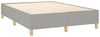 vidaXL Boxspringbett mit Matratze Hellgrau 140x190 cm Stoff 3142169 Bild 4
