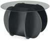 Couchtisch Karhuvandi mit Glasplatte Ø70x40 cm Schwarz/Grau [en. casa] Bild 3