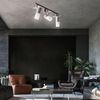LED Deckenleuchte chrom, bewegliche Strahler, L 38cm Bild 2