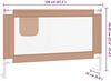 vidaXL Kleinkind Bettschutzgitter Bettgitter Kinderbettgitter Babybettgitter Gitter Kinderbett Babybett Rausfallschutz Taupe 120x25 cm Stoff Bild 3
