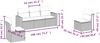 vidaXL 5-tlg. Garten-Sofagarnitur mit Kissen Schwarz Poly Rattan 3251122 Bild 3