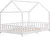 Kinderbett Sisimiut 120x200 cm mit Rausfallschutz Weiß [en. casa] Bild 2