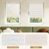 Grandekor Doppelrollo Klemmfix ohne Bohren Leinen 105x150 cm(Stoffbreite 101cm) Fenster Rollos für innen Klemmrollos Duo Rollos für Fenster ohne Bohren mit Bohren Privatschutz UV-Schutz Zebrarollo Bild 4