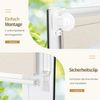 Grandekor Doppelrollo Klemmfix ohne Bohren Leinen 105x150 cm(Stoffbreite 101cm) Fenster Rollos für innen Klemmrollos Duo Rollos für Fenster ohne Bohren mit Bohren Privatschutz UV-Schutz Zebrarollo Bild 3
