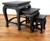 livasia Beistelltisch Couchtisch 3er Set Akazienholz, Handarbeit, 30/40/50cm hoch, handgefertigt Bild 2